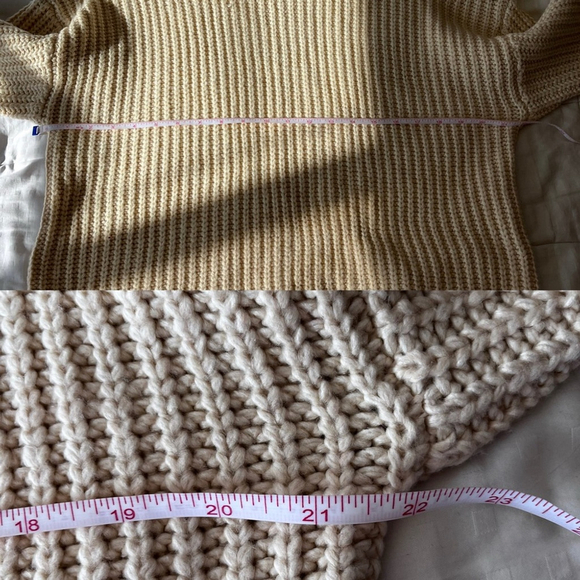 NWT Oak + Fort Chunky Turtleneck Sweater Oatmeal XXS/XS - Picture 13 of 16